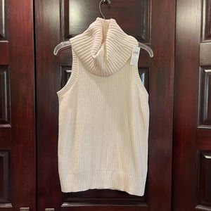 Banana Republic cream turtle neck sweater vest
